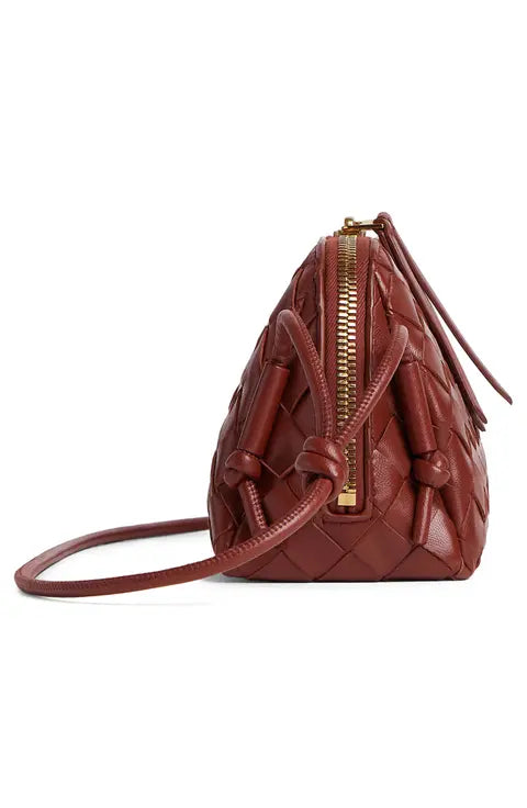 Bottega Veneta Mini Concert Intrecciato Leather Crossbody Bag