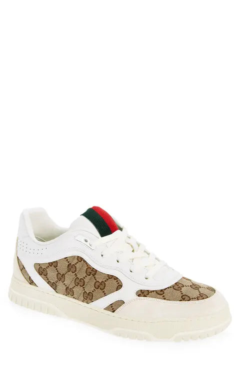 Gucci Re-Web Mixed Media Low Top Sneaker (Men)