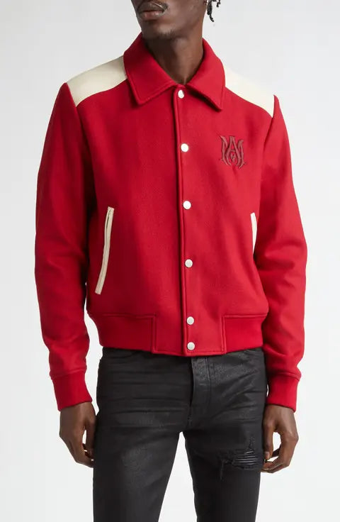 Amira MA Wool & Leather Band Jacket
