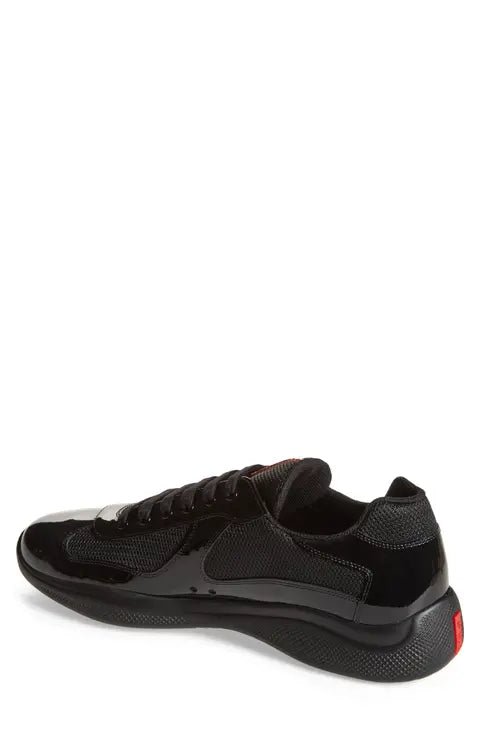 Prada America’s Cup Vernice Bike Low Top Sneaker(Men’s)