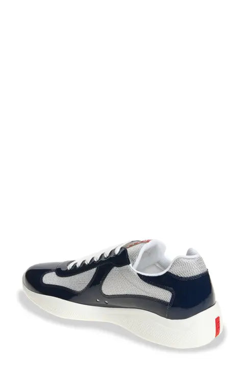 Prada America’s Cup Vernice Bike Low Top Sneaker (Men)