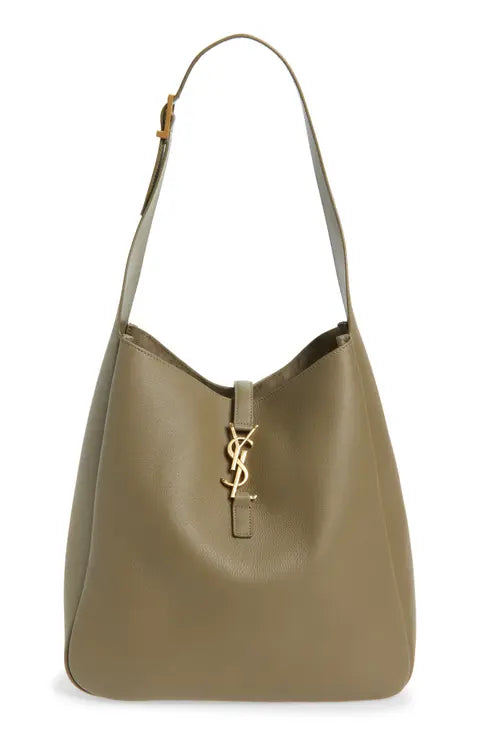 Saint Laurent Large Le 5 À 7 Leather Hobo Bag