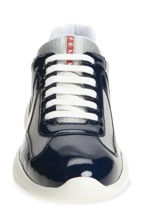 Prada America’s Cup Vernice Bike Low Top Sneaker (Men)