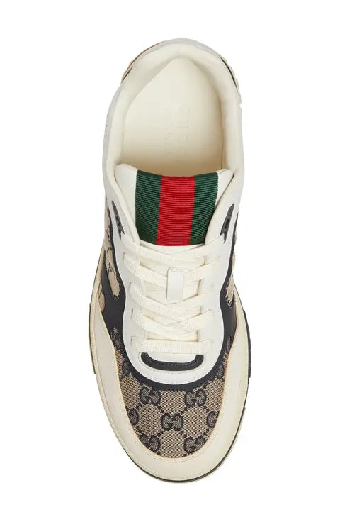 Gucci Re-Web Mixed Media Low Top Sneaker (Men)