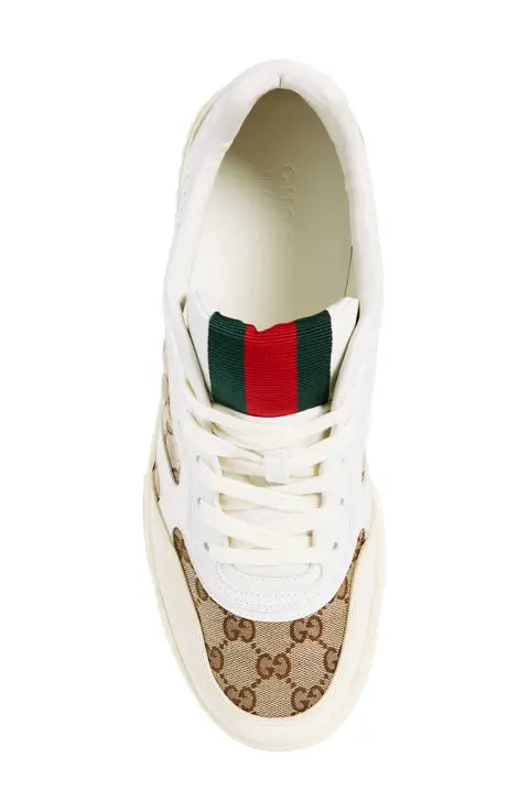 Gucci Re-Web Mixed Media Low Top Sneaker (Men)