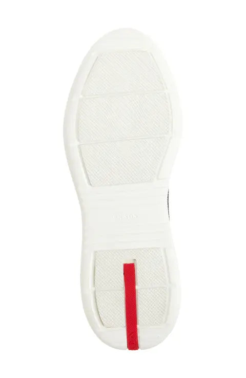 Prada America’s Cup Vernice Bike Low Top Sneaker (Men)