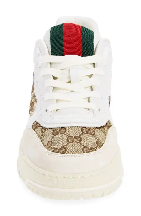 Gucci Re-Web Mixed Media Low Top Sneaker (Men)
