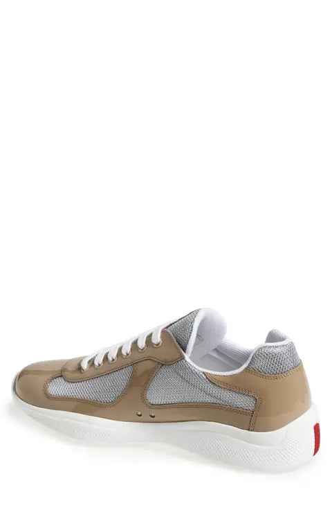 Prada America’s Cup Vernice Bike Low Top Sneaker (Men’s)