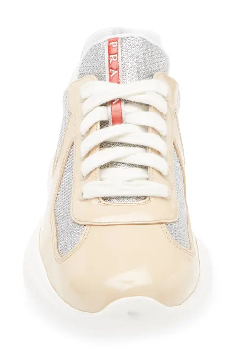 Prada America’s Cup Vernice Bike Low Top Sneaker (Men)