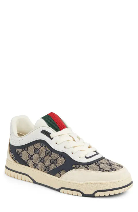 Gucci Re-Web Mixed Media Low Top Sneaker (Men)