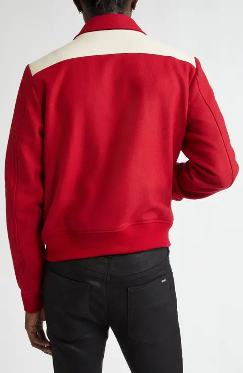 Amira MA Wool & Leather Band Jacket