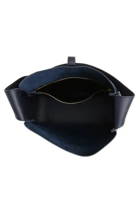 Saint Laurent Large Le 5 À 7 Leather Hobo Bag