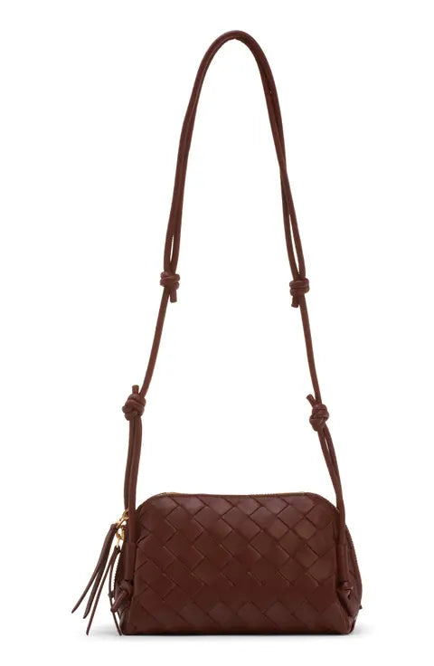 Bottega Veneta Mini Concert Intrecciato Leather Crossbody Bag