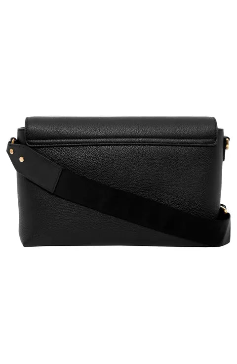 Burberry Note Leather & Vintage Check Crossbody Bag